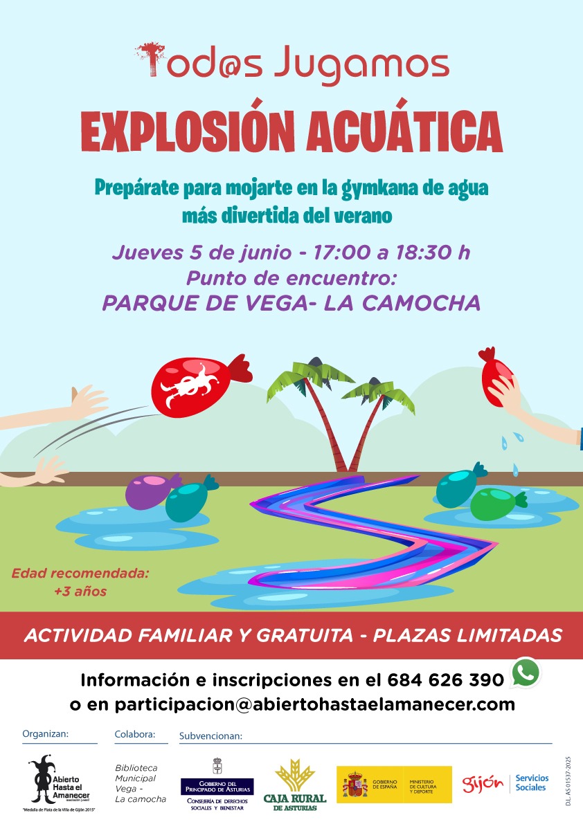 Actividad familiar. Explosión acuática