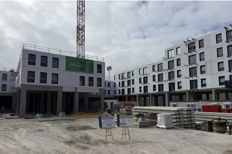 Avanzan en Gijón las obras de 250 viviendas de alquiler para jóvenes financiadas con fondos europeos